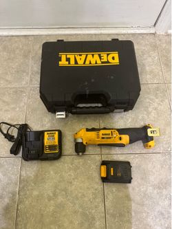 DeWalt 20V MAX 3/8 in. Brushed Cordless Right Angle Drill Tool with GOOD battery and charger