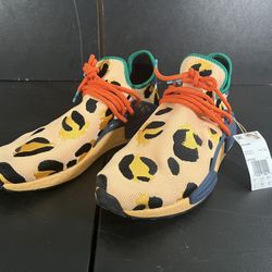 Adidas Pharrell Williams x HU NMD Animal Print Shoes Pulse Amber Mens 12