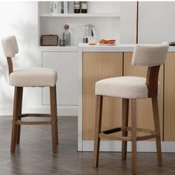 30” Bar Stools Set of 2 Counter Height Bar Stools