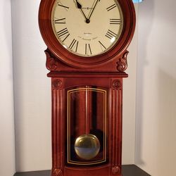 Howard Miller Isabel 625-290 Cherry 77th Anniversary Wall Clock