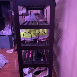 Brown 5 Teir Bamboo Shoe Rack
