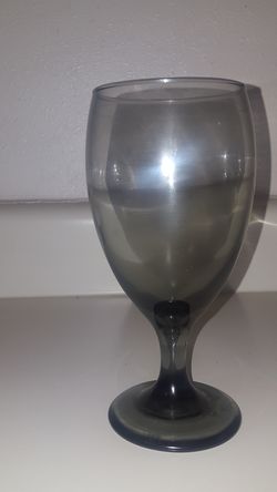 Gray ombré glass cups