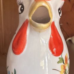 Jarra En Figura De Pollito Con Colores Muy Llamativo 