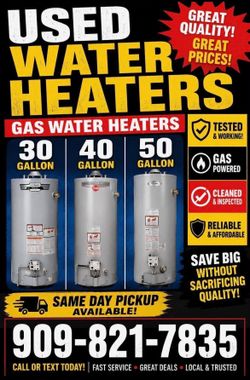 Used water heater