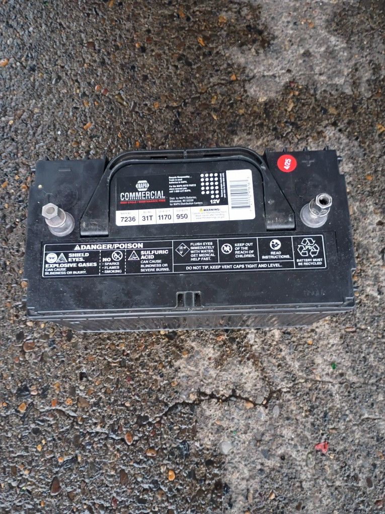 NAPA Commercial Battery 18 Months Free Replacement BCI No. 31T 950 A