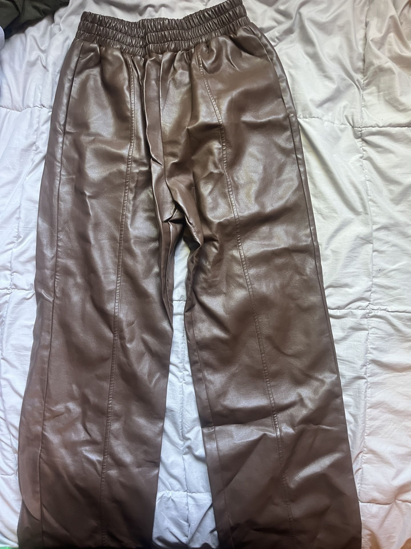 forever 21 flared leather pants