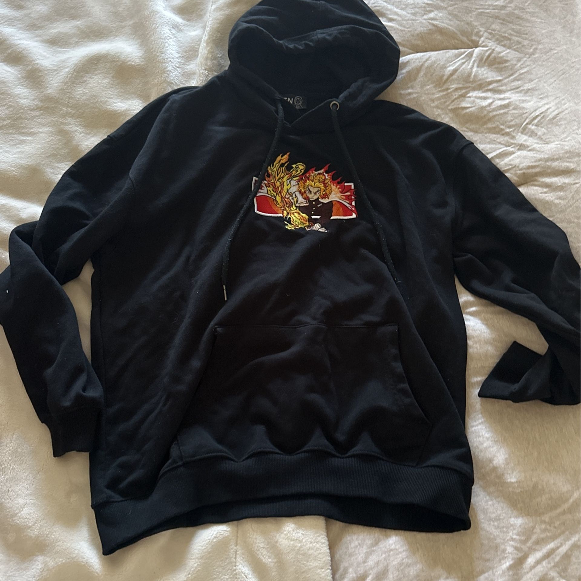 Kyojuro Rengoku Embroidered Hoodie
