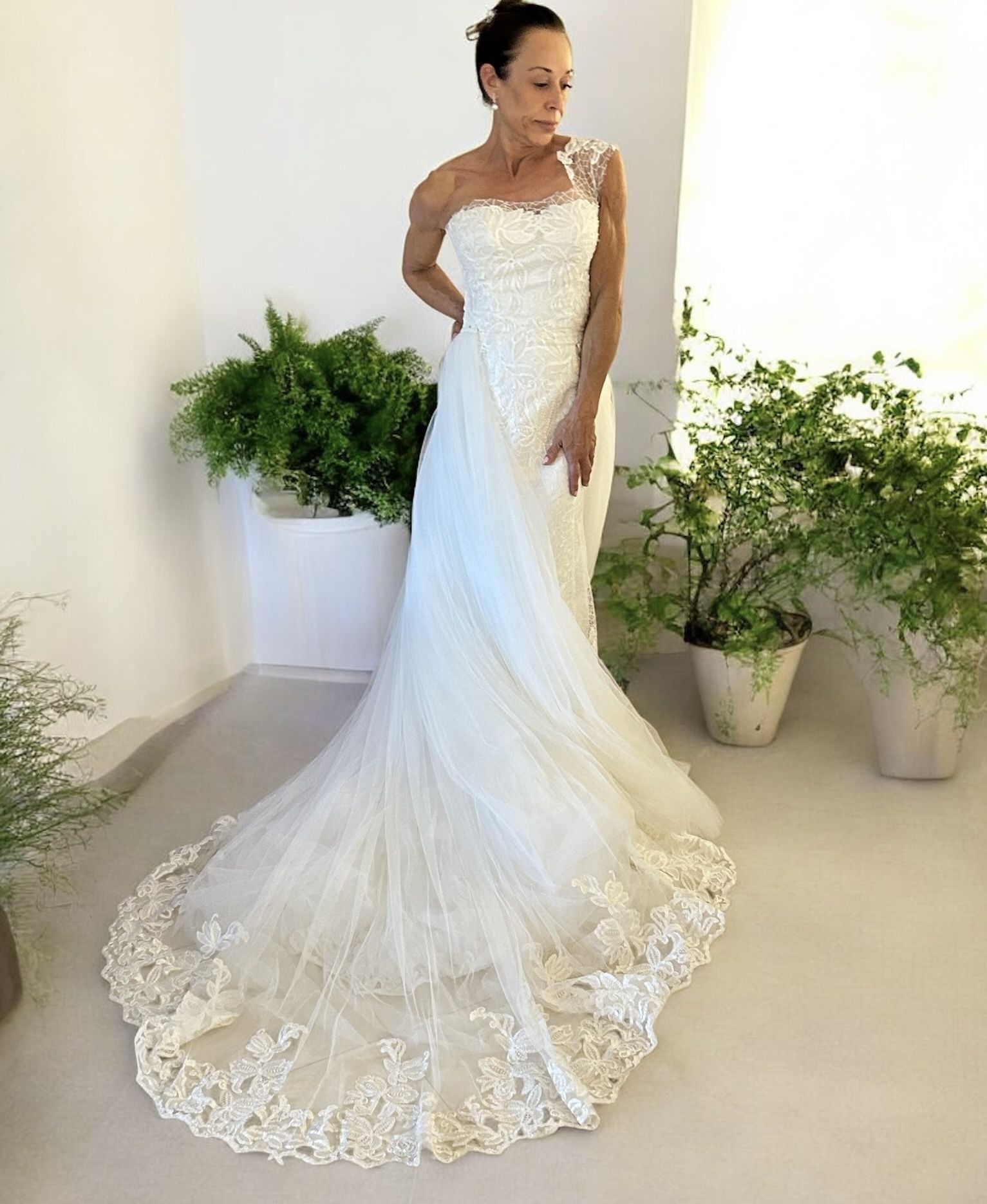 Evento New With Tags One Shoulder Gown