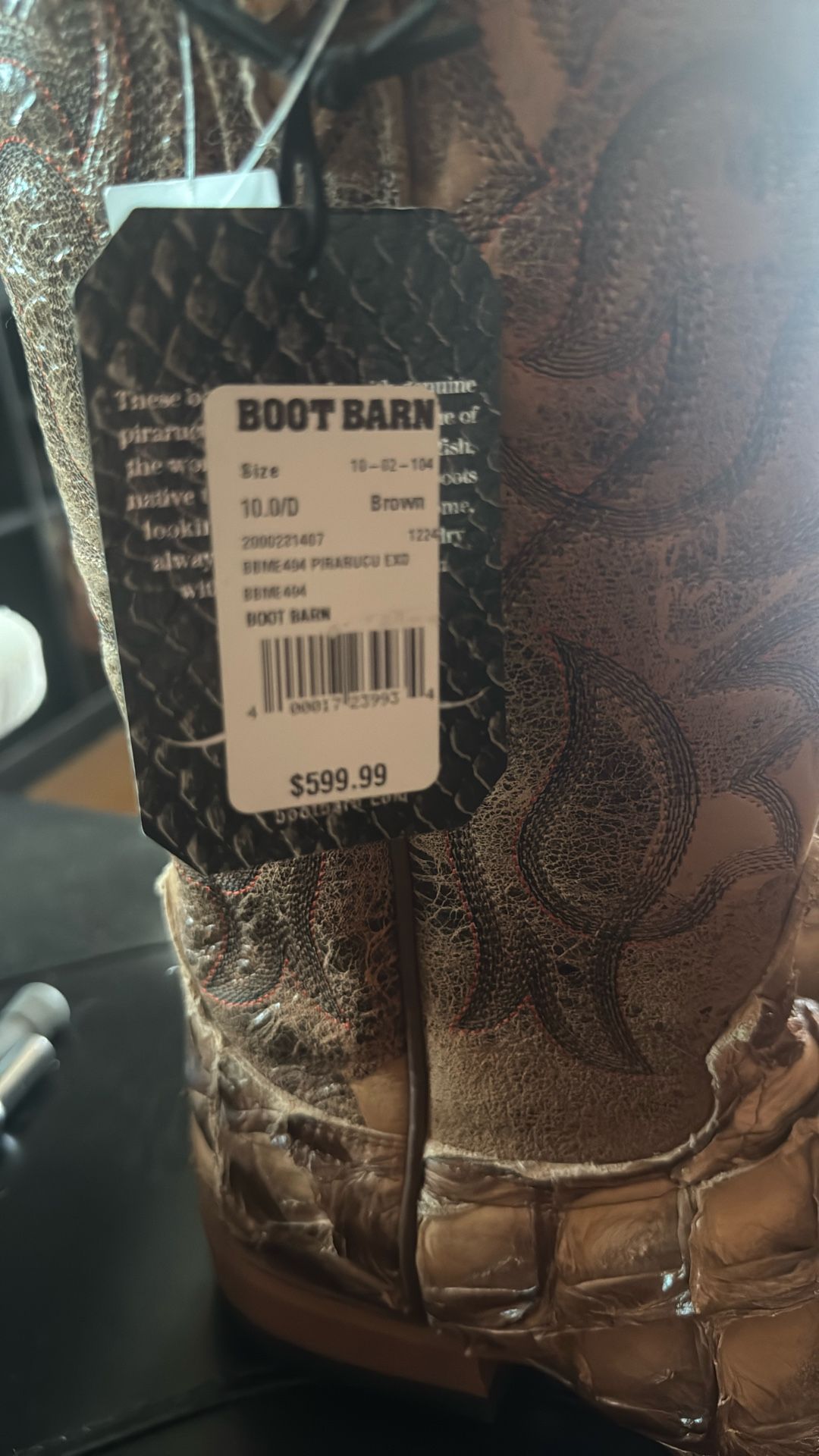 New Cody James Genuine Pirarucu Boots