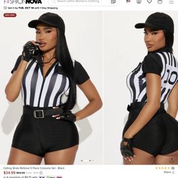 NEW….Referee Costume From Fashion Nova-Size 1X/2X