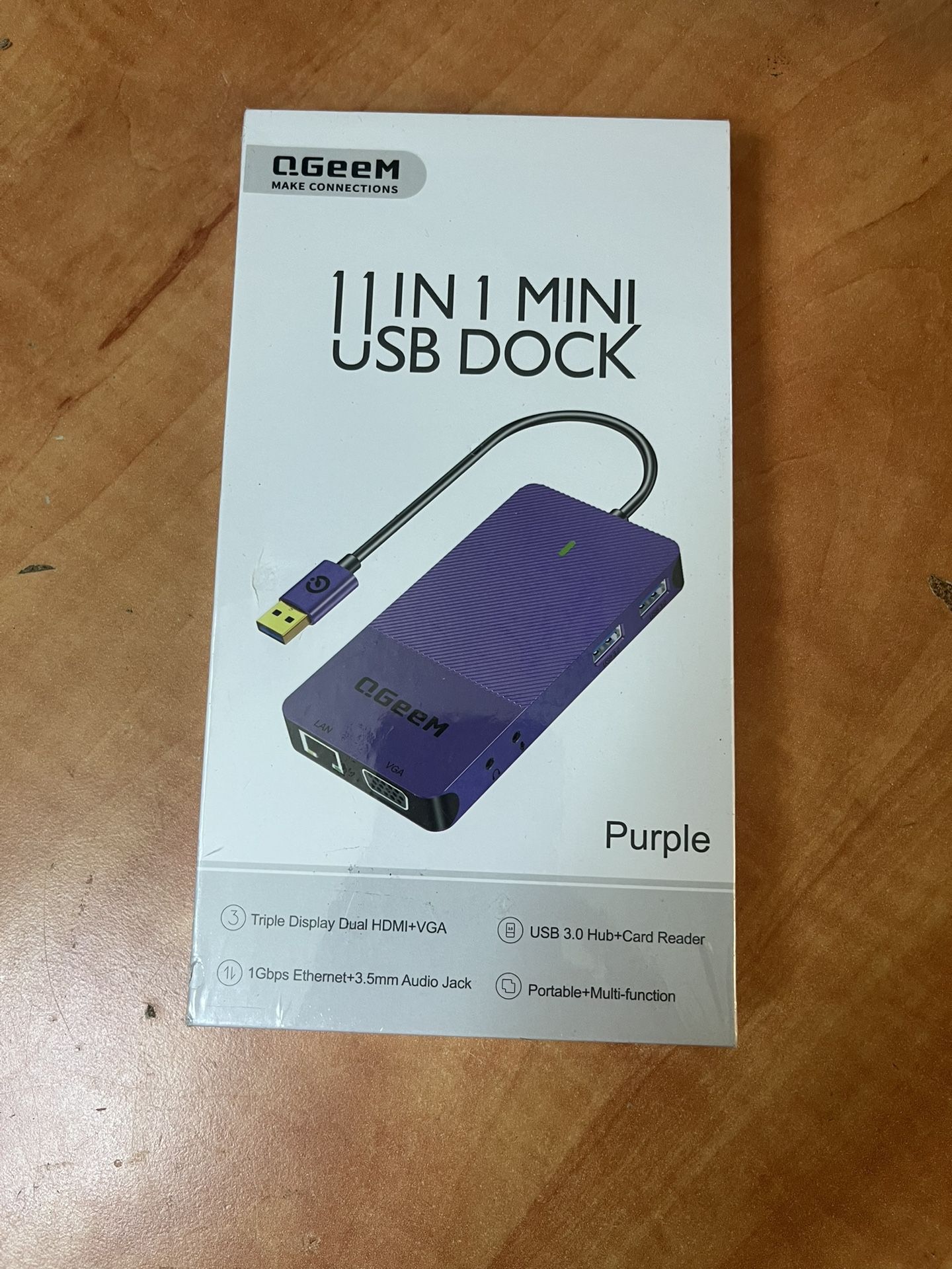 π» QGeeM USB 3.0 Laptop Docking Station β Purple | π Pickup: S. Durango & 215 near IKEA π» β¨ Brand New β Only $20 Firm (Retail $45+) β¨ Expand your
