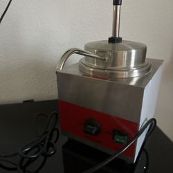 2.4L Electric Nacho Cheese Dispenser w/Pump Commercial Hot Fudge Warmer 