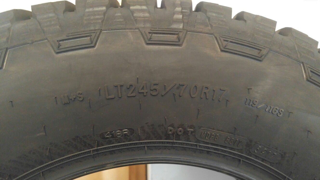 245/70R17 GY Wrangler Trailrunner 2 tires New!