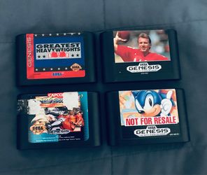 Authentic Sega genesis games lot of 4 Fully functional please check out Photos read info