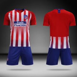 17 Sets Teenager Atlético Madrid Soccer Uniforms-Uniformes De Futbol 