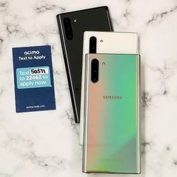 Samsung Galaxy Note 10 Plus 256gb  Unlocked, FREE Smartwach/ Headphones. Pay $1 Today Rest in payments. NO CREDIT NEEDED FINANCING