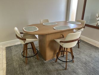 Counter Height Kitchen Dinning Table with Chairs