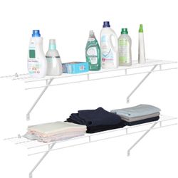 NEW 2-Pack 4ft Wall Closet Shelves – Unopened