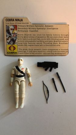 1984 GI Joe Storm Shadow with File 