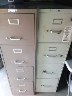 Metal cabinet with drawers
