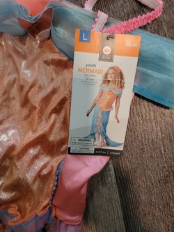 Halloween Costume Girls Large Mermaid 