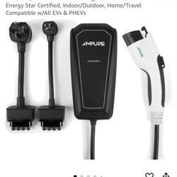 Portable Level 2 EV Charger – 32A Fast Charging for Electric Cars, 120/240V NEMA 14-50 Plug, 20ft Cable, SAE J1772–UL & Energy Star Certified, Indoor/