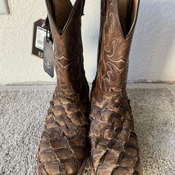Cody James fish Scale Boots Size 10.5 Brand New