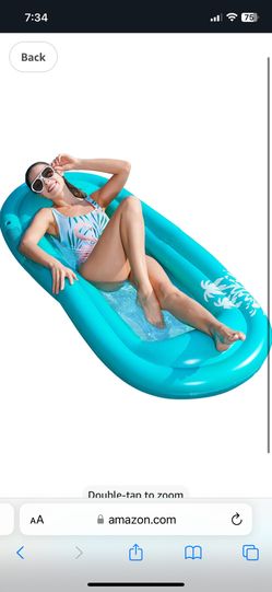 Jasonwell Inflatable Pool Lounger Float - Pool Float Stable Relaxing Water Hammock Floatie for Swimming Pool Tanning Lounge Floating Pool Party Toy fo