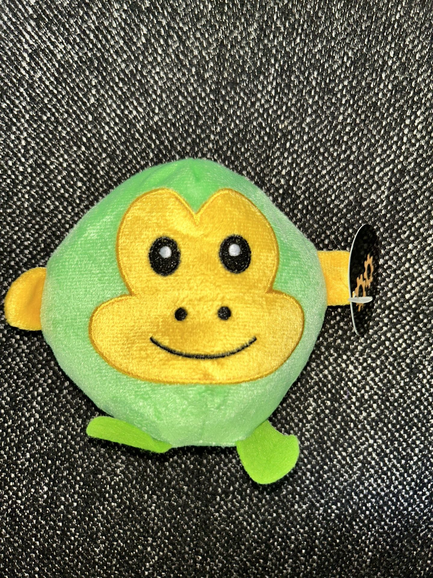 Round Soft Plump Plush Monkey Green