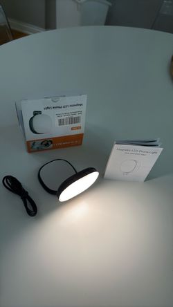 Magnetic LED Phone Light F-580 Black