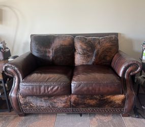 Genuine Leather Love Seat