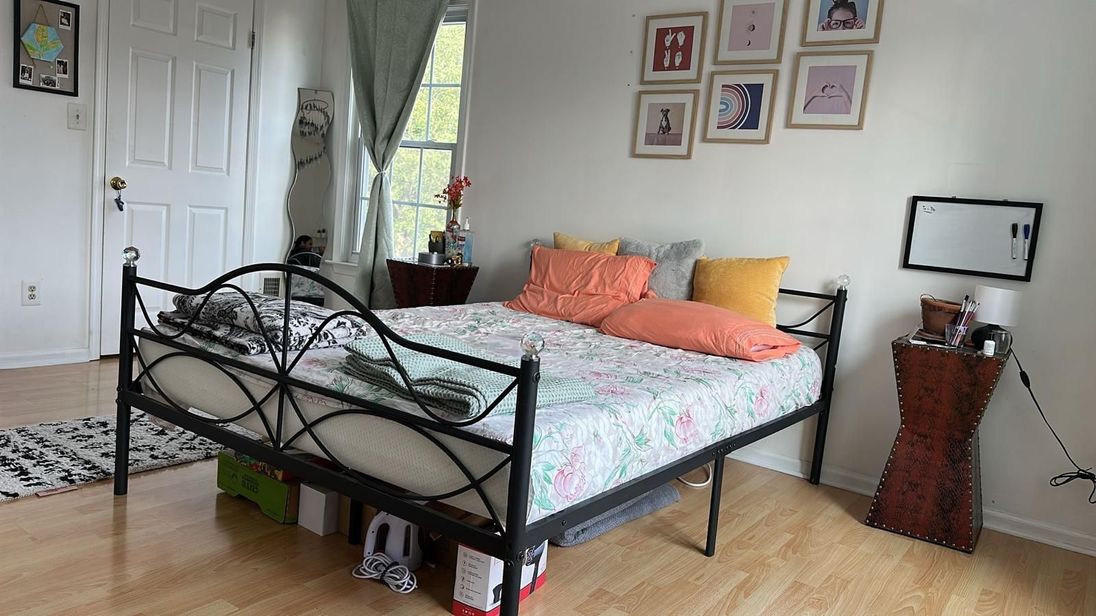 Queen Bed Frame + Queen Mattress