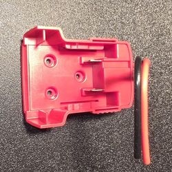 "Milw Red" 18 volt li-ion battery Adapter.   Requires "Milw Red" 18v Battery