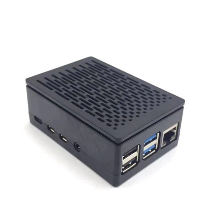 Raspery Pi 4 Case Shell Box For Raspberry Pi 4B - Black Plastic
