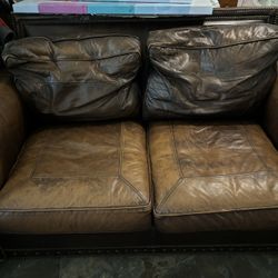 Vintage All Leather Couch