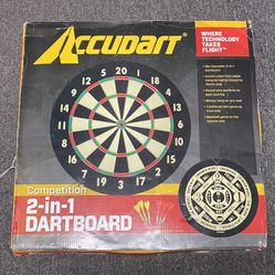 Accudart Competition 2-in-1 Dartboard Game Set 18" Diameter
