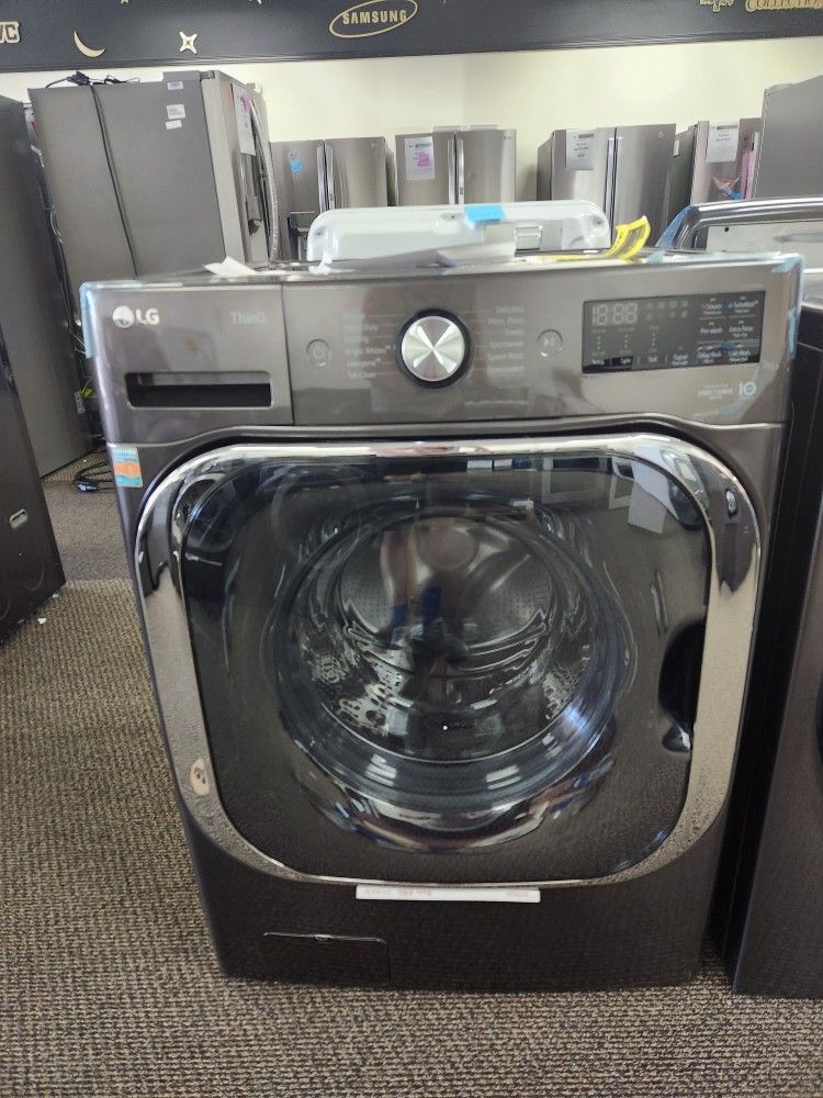 LG 5.2 CF WASHER 899! BLACK STAINLESS! 1 YEAR WARRANTY INCLUDED