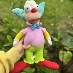 Krusty the Clown The Simpsons 2016 Toy Factoy Plush 15"