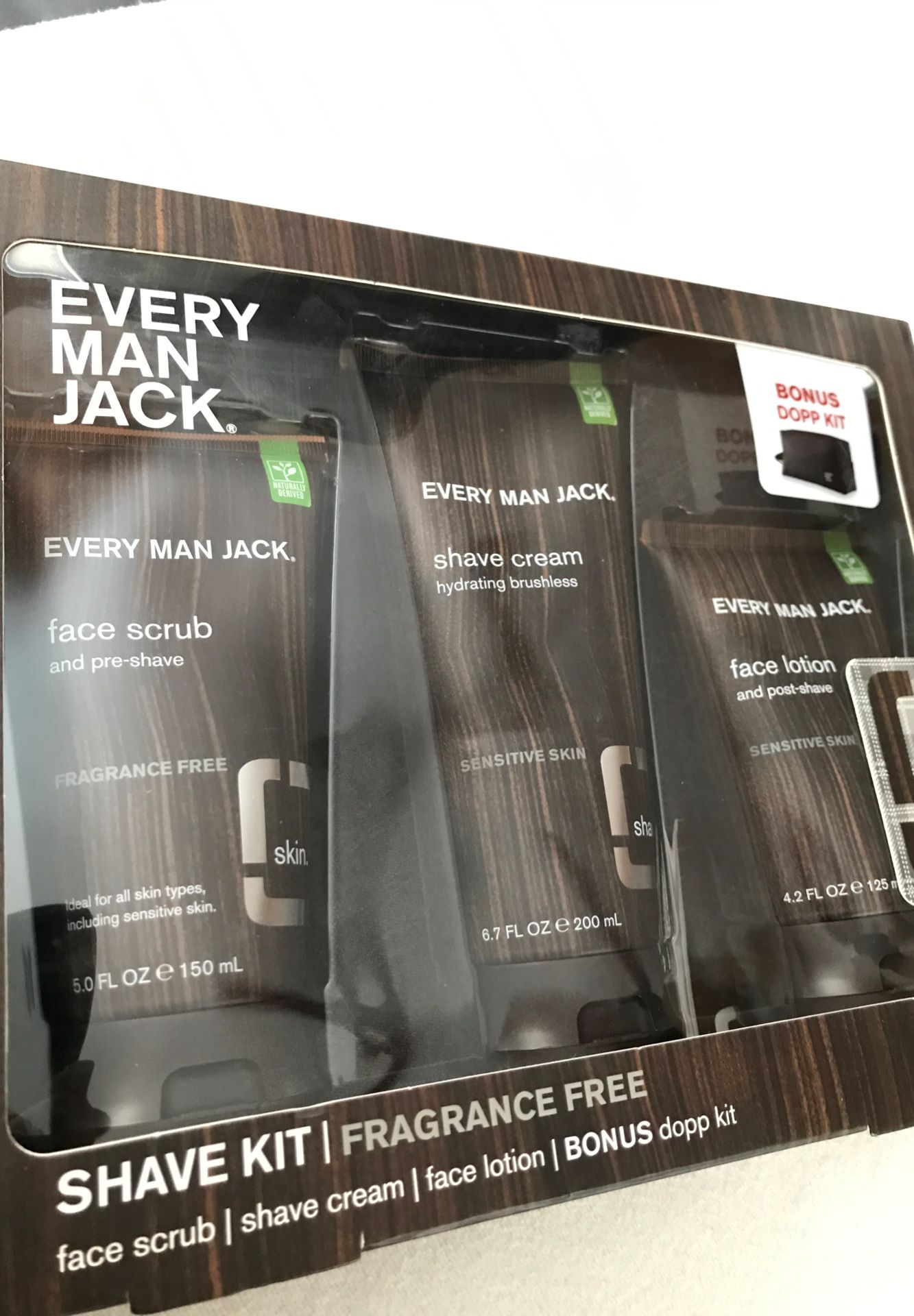 Every Man Jack Shave Kit, Fragrance Free