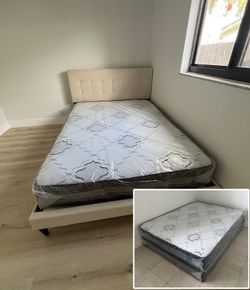 Queen Size Mattress With Box Spring Set // COLCHON QUEEN Size Mattress Bed