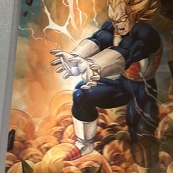 Dragon Ball Z Super Saiyan Vegeta Holographic Wall Picture