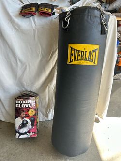 EVERLAST 70 lb Bag and Gloves