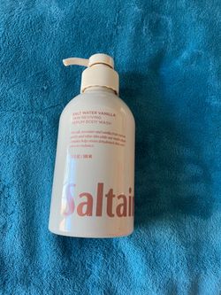 Saltair, salt water vanilla girls serum body wash, soft and skin reviving body wash, made with real sea salt and vanilla scents.