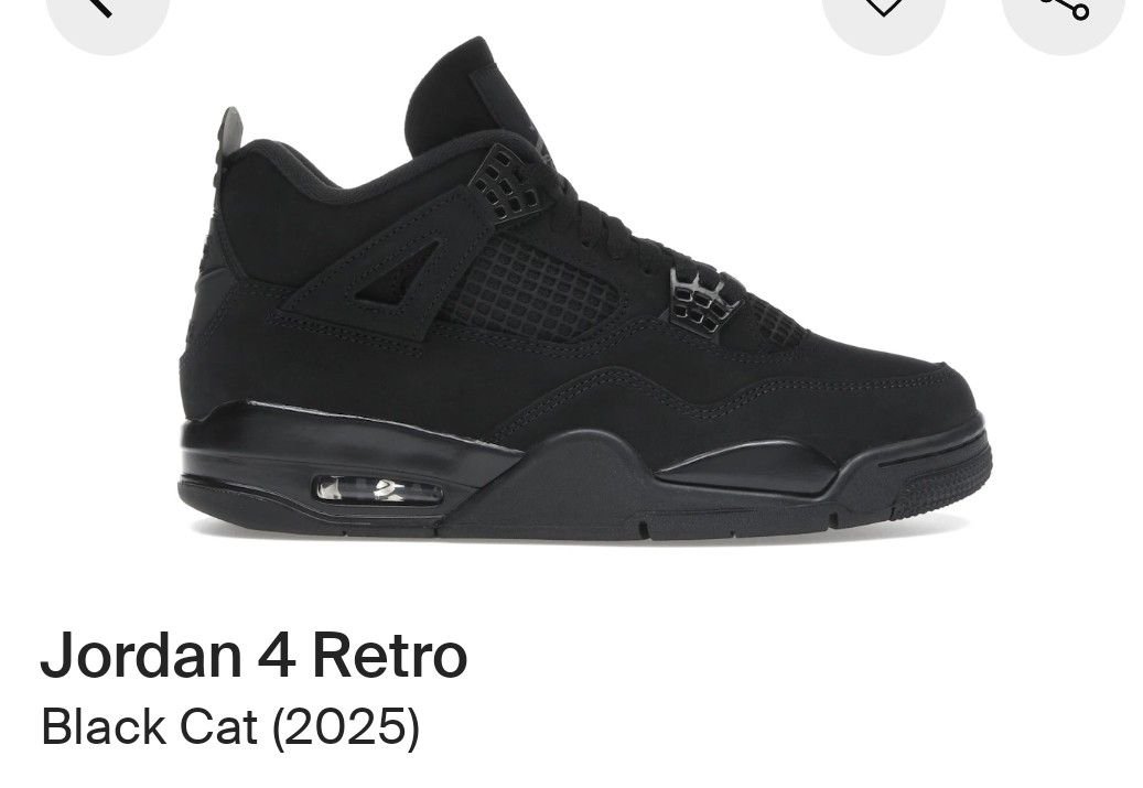 Jordan 4 Black Cat 2025
