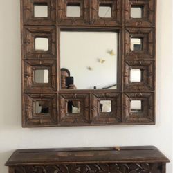 Mirror And Shelf Set 