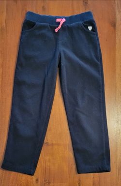 Girls 5T Carter's Black Fleece Pants