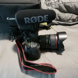 Canon 6 D With Rode Mic Pro,case Included  
