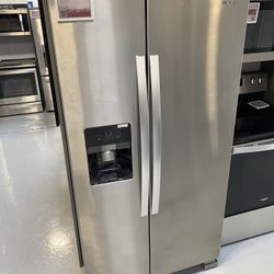 Whirlpool Stainless Steel 36” Wide Side-by-Side Refrigerator - 25 Cu. Ft.