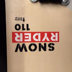  Hardwood Snowboard for Beginners-110cm|Snow Ryder| Kids Winter Sports gear 