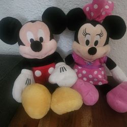 Mickey & Minnie Kids Stuffies